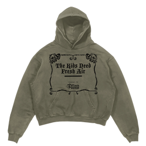 The End Hoodie - Olive - Front