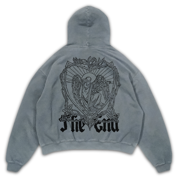 The End Hoodie - Sage - Back