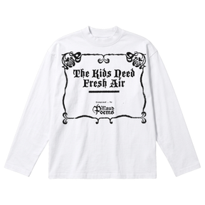 The End Baggy L/S Tee - White - Front