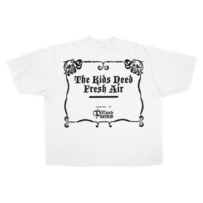 The End Drop Tee - White - Front