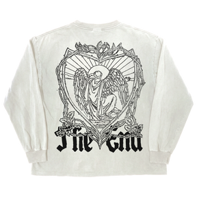 The End L/S Tee - White - Back