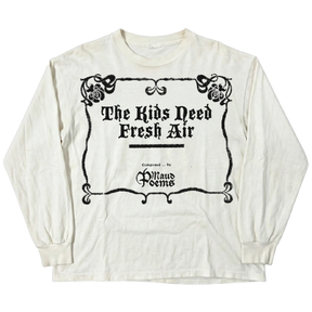 The End L/S Tee - White - Front