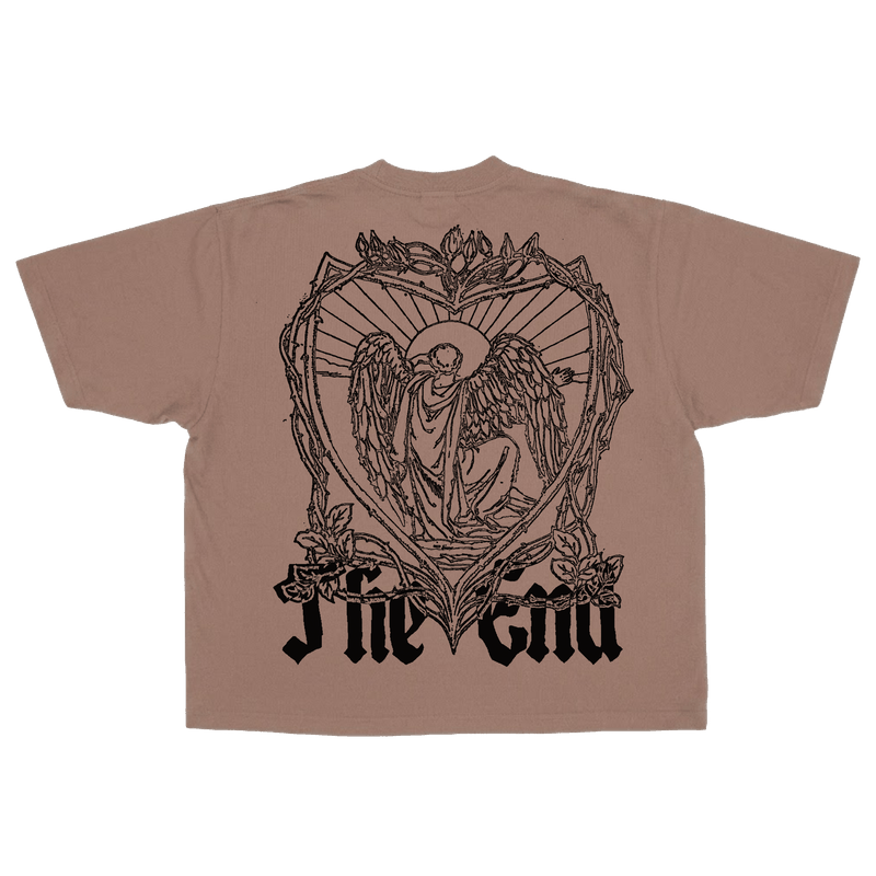 Mocha Dye Tee (Black Graphics)