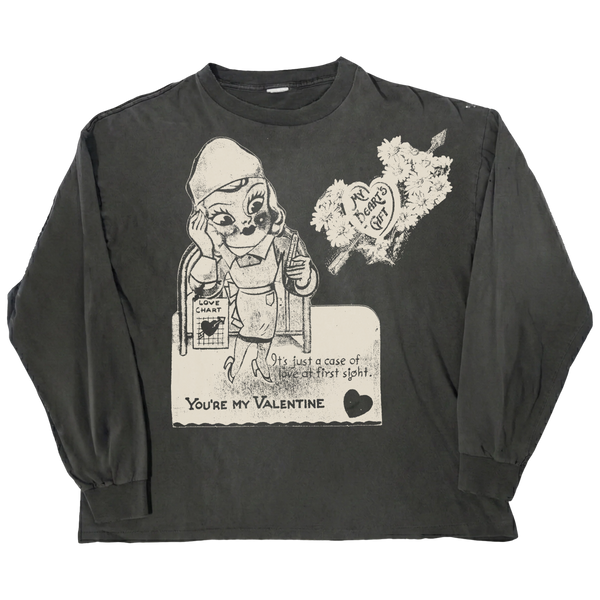 Valentine L/S Tee - Black - Front