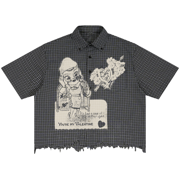 Valentine Distress Button Up - Front