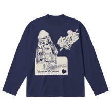 Valentine Baggy L/S Tee - Blue - Front