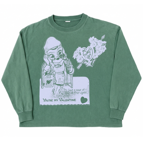 Valentine L/S Tee - Green - Front