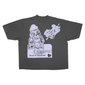 Valentine Drop Tee - Grey - Front