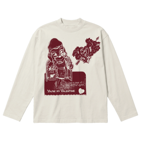Valentine Baggy L/S Tee - Off White - Front