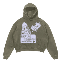Valentine Hoodie - Olive - Front