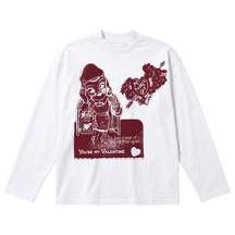 Valentine Baggy L/S Tee - White - Front